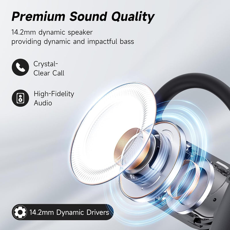 AI Translation Earbuds Real Time, 144 Language Translator Earbuds with APP Compatible with iOS & Android, Bluetooth Headphones Translating Device for Travel Business and Learning - Black12