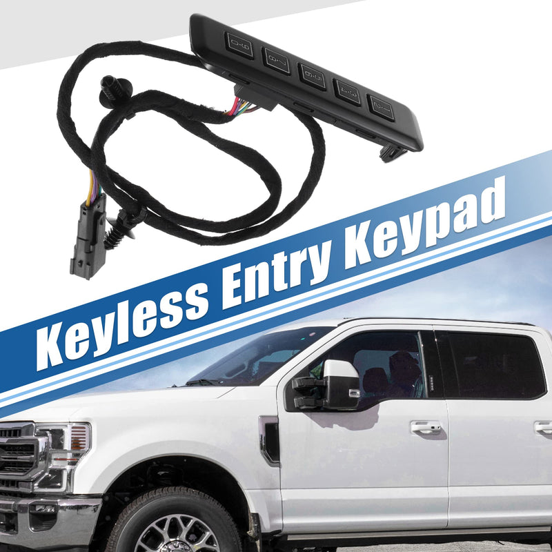 X AUTOHAUX Keyless Entry Keypad Left Driver Side for Ford F-150 F250 F350 F450 F550 Super Duty 2017-2020 Door Keyless Entry Number Keypad Button Actuator FL3Z14A626AA FL3Z14A626AB