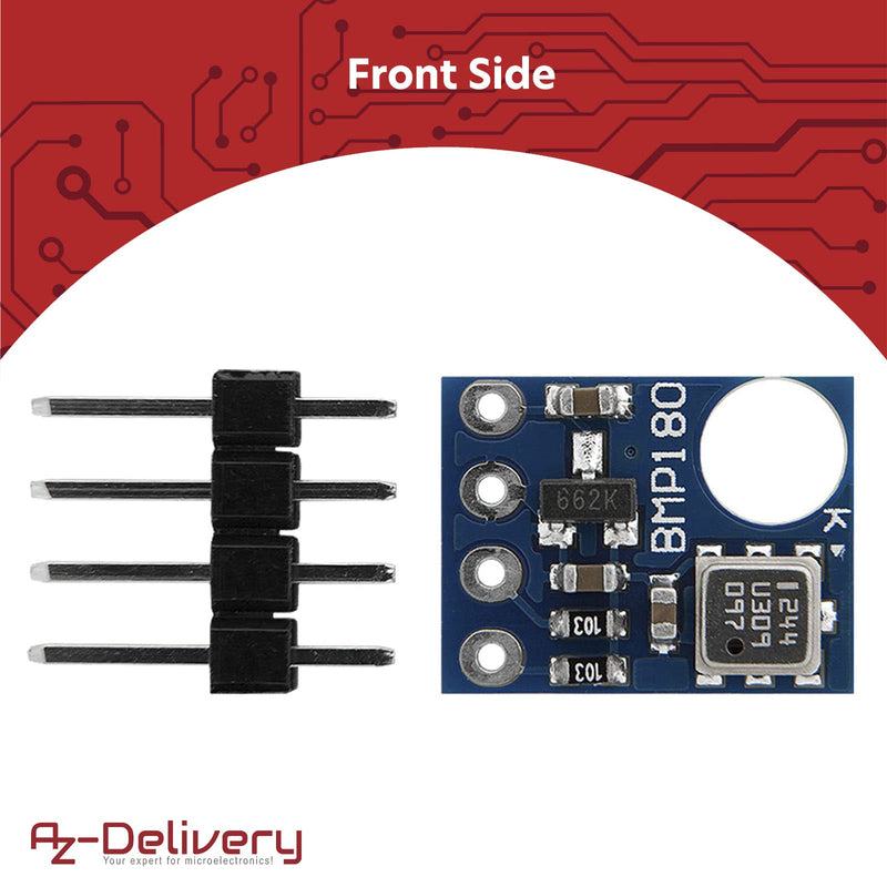 [AUSTRALIA] - AZDelivery ⭐⭐⭐⭐⭐ GY/BMP180 Barometric Pressure Sensor Module for Arduino and Raspberry PI 1x BMP 180 1 