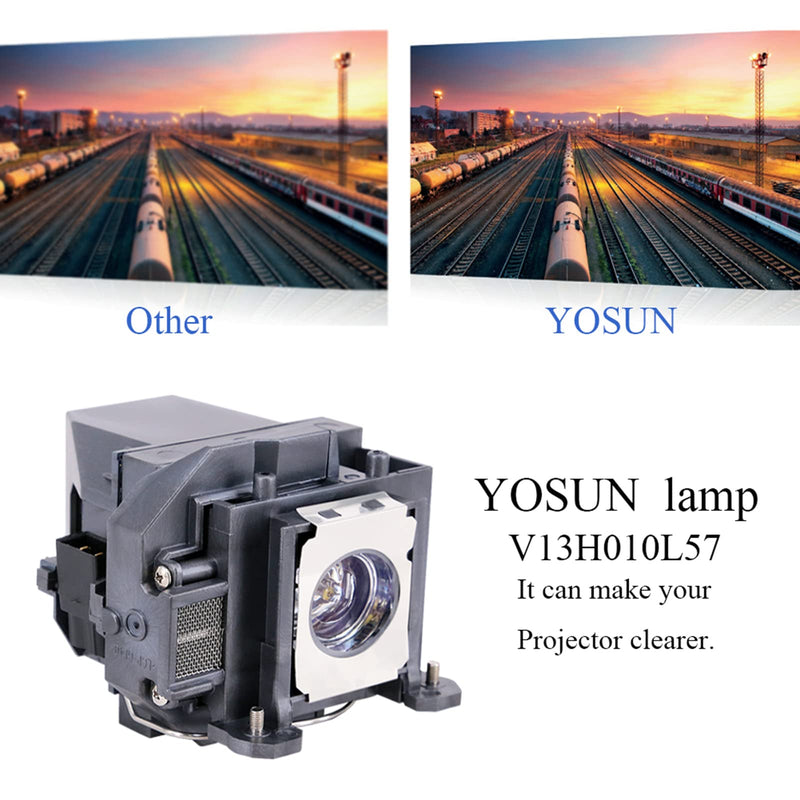 YOSUN V13h010l57 Projector Lamp for Epson Brightlink 450wi 455wi Powerlite 450w 450wi 460 Elplp57 Projector Replacement Lamp Bulb