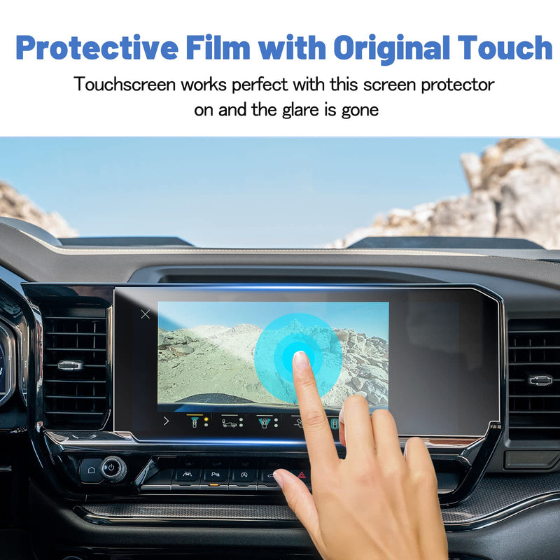 SHAOHAO 2022 2023 2024 Chevy Silverado 1500 Screen Protector 13.4 Inch for 2022-2024 Chevy Sliverado&GMC Sierra Accessories, for 2022-2024 Chevrolet Silverado 1500&2024 Silverado 2500HD/3500HD (LT, RST, LTZ, High Country, LT Trail Boss, ZR2, ZR2 Bison)...