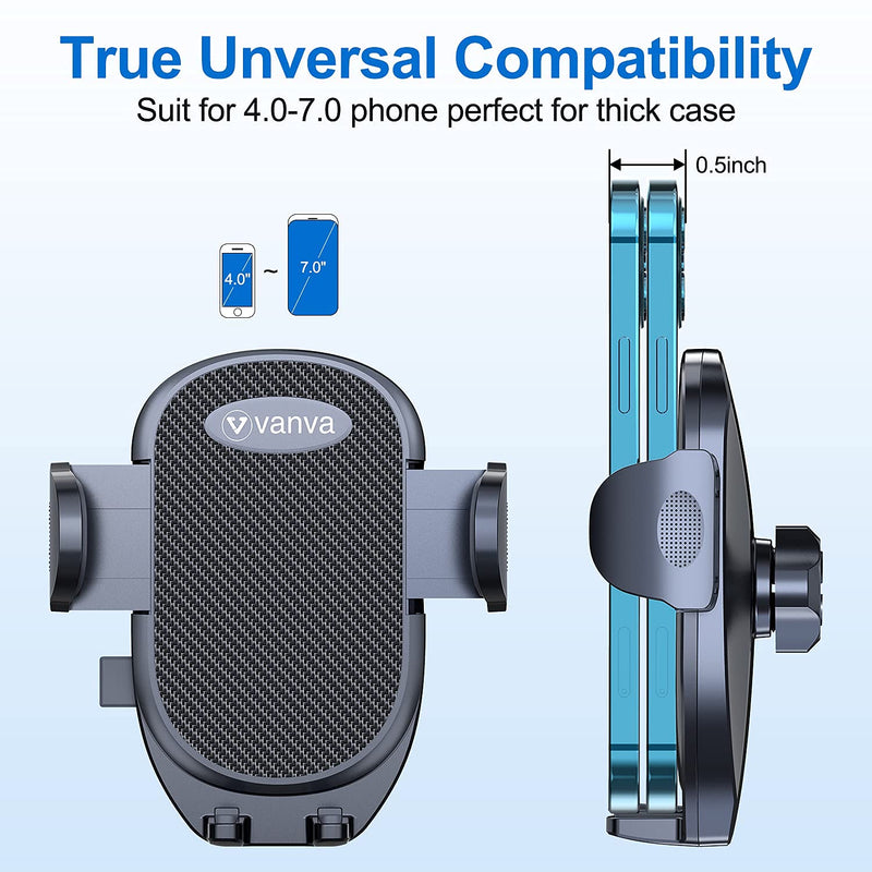 Universal Air Vent Car Mount, [ Big Phones & Thick Case Friendly ] Cell Phone Holder for Car Hands Free Clamp Cradle Vehicle fit for All Apple (B1)