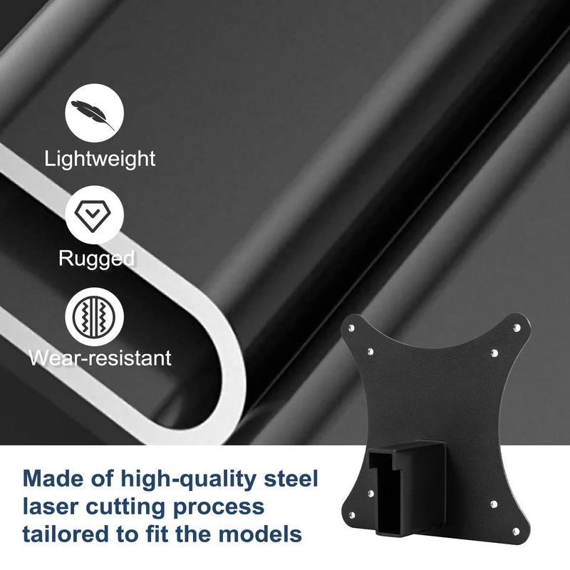Monitor Arm/Mount VESA Bracket Adapter Compatible with HP All-in-One PC (ProOne 440 G9, 24-f0006ng) 100 * 100mm 75 * 75mm Black