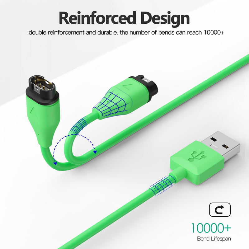 AWINNER Compatible with Garmin Watch Charger Cable (USB A -2 Pack) USB A -2 Pack