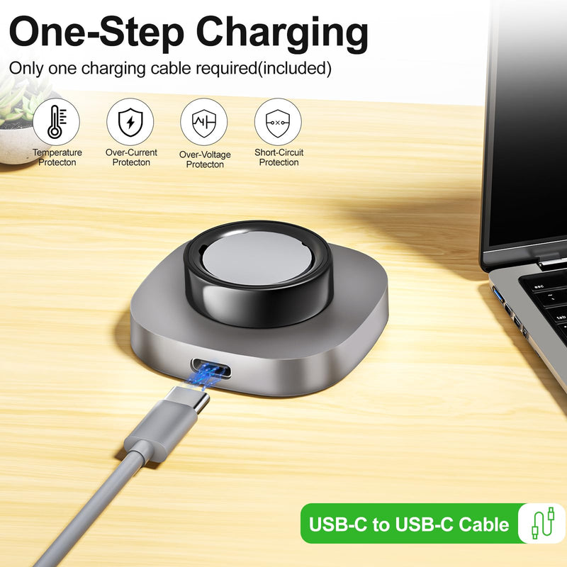 Compatible with Aura-Ring Gen 4 Charger Size 12, Safe & Fast Charging Dock | Replacement Portable Quick Charger with USB-C Cable, Bedside Charging Accessories for Traveling, Sleeping or Daily Life