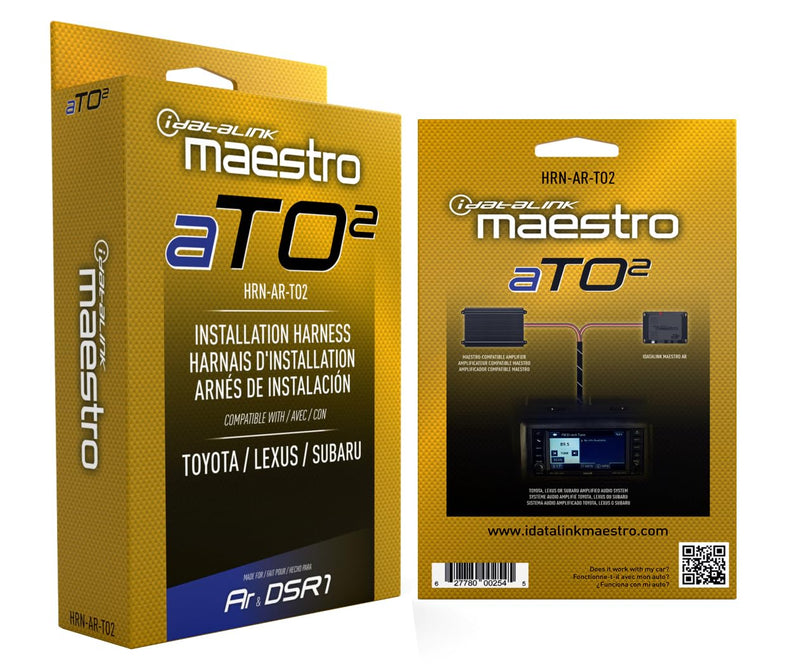 Idatalink Maestro HRN-AR-TO2 Harness - Connects a Maestro AR Amplifier Replacement Module to Select Toyota, Lexus, and Subaru Vehicles with Premium Sound Systems (ADS-MAR Module Required)