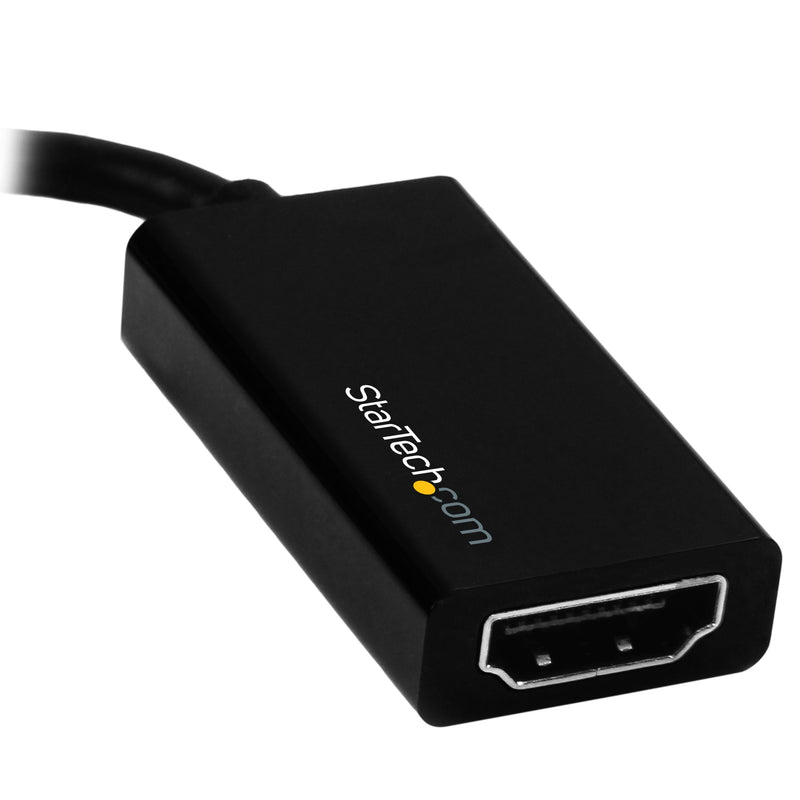 [AUSTRALIA] - StarTech.com Mini DisplayPort to HDMI Adapter, 4K 60Hz, 1080p 240Hz, Thunderbolt to HDMI Adapter Cable Converter for mDP or Thunderbolt 1 & 2 MacBooks, MacBook Air, Mac Mini, Microsoft Surface Pro 1-6 Black 