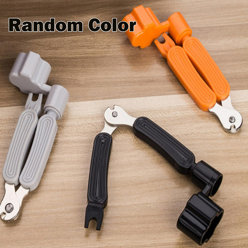 14Pcs Acoustic Guitar Bridge Pins String Pegs Guitar Saddle Nut With 3-In-1 Pin Puller Remover Guitar String Winder And Cutter Guitar Parts Accessories Replacement Tools Kits（white+black） C:14pcs+3-in-1 Pin Puller
