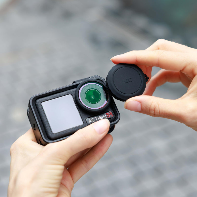 [AUSTRALIA] - JJC Screw On UV Filter for DJI Osmo Action 5 Pro 4 Only,with Rubber Lens Cap,Replace OEM Osmo Action 5 Pro Glass Lens Cover,Multi Coated HD Optical Glass,Absorb Ultraviolet Light & Reduce Bluish Cast Ultraviolet Filter 