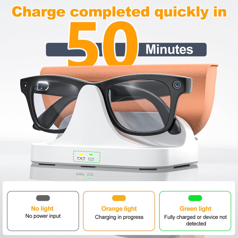 2-in-1 Magnetic Charging Dock Compatible with Ray Ban Meta