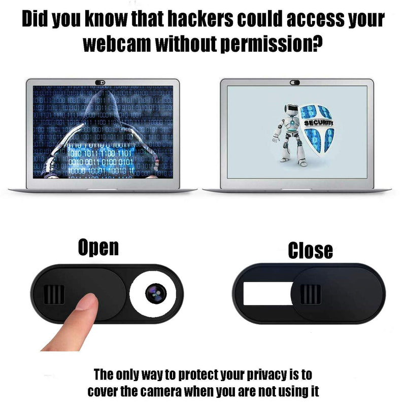 (California Webcam Cover Slide for Tesla Model 3 Y X S Interior Cabin Camera; Ultra-Thin Camera Blocker Protector to Protect Privacy Large Black Oval