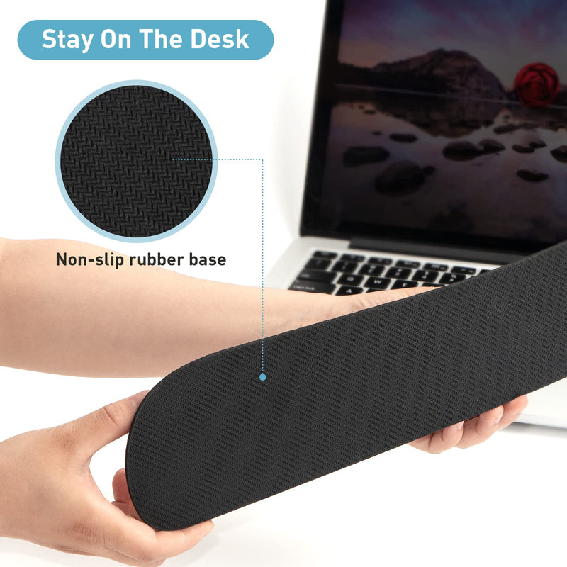 Keyboard Wrist Rest + Mouse Pad + Mouse Wrist Rest Support Set, Memory Foam, Easy Typing Pain Relief, 3Pcs Keyboard Mouse Pad Set for Computer, Laptop, Home & Office (SKK-330) SKK-330