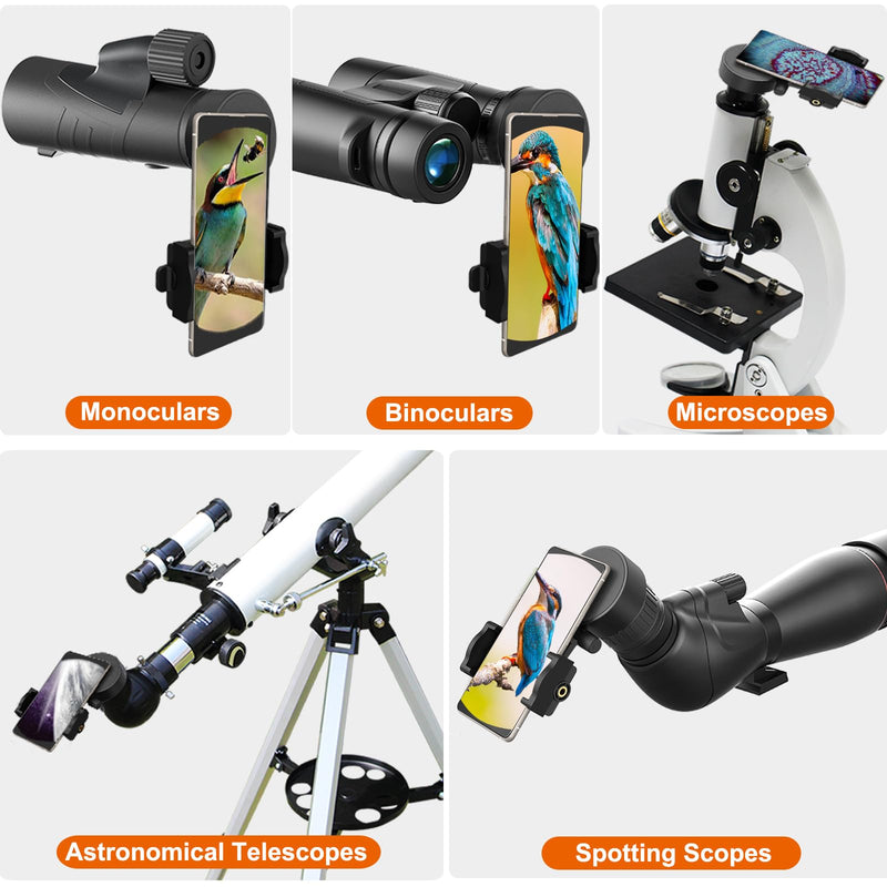 Eyeskey Universal Phone Adapter - Capture Stunning Moments with Your Smartphone through Binoculars, Monoculars, Scopes, Telescopes, and Microscopes - Fits Most Smartphones L