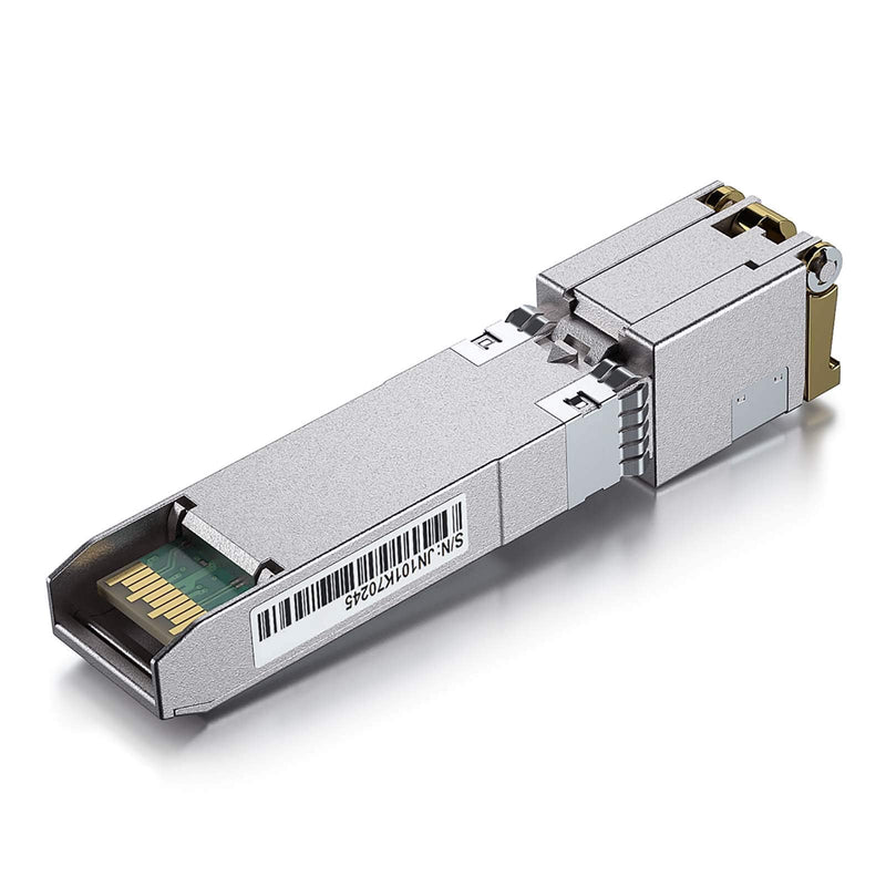 10Gtek 𝟭𝟬𝗚𝗕𝗮𝘀𝗲-𝗧 𝗦𝗙𝗣+ 𝘁𝗼 𝗥𝗝-𝟰𝟱 𝗧𝗿𝗮𝗻𝘀𝗰𝗲𝗶𝘃𝗲𝗿, 10Gbe SFP+ Copper Ethernet CAT.6a Module, up to 30-Meter, for Cisco SFP-10G-T-S, Meraki, Fortinet 2) 10G-T: 30m 1