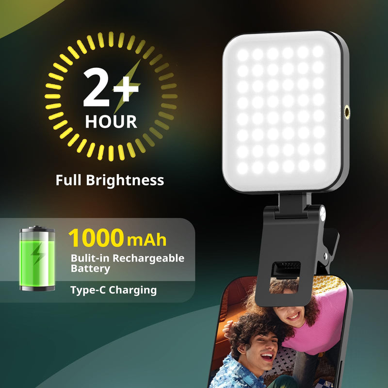Sensyne Magnetic Selfie Light, LED Fill Light Compatible with Magsafe, iPhone, Android, iPad, Laptop, for Selfies/Photography/TikTok/Zoom Calls/Video Conference Magnetic Clip Light