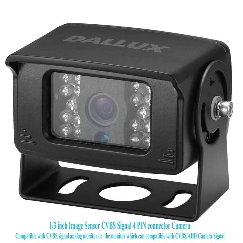 Truck Backup Camera with Parking Line Switch ON/Off for Bus/Travel Trailer/Van/Fifth Wheel/RV Camper