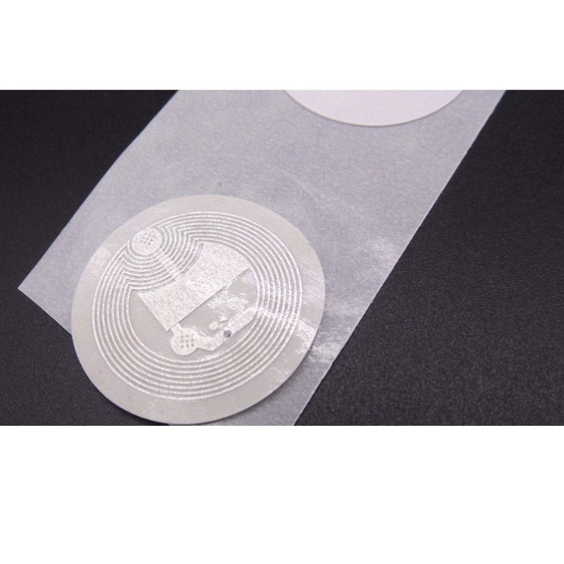 (30pcs/pack) hecere 25mm White NFC Self Adhesive Protocol iso14443a NFC 215 Universal Label RFID Label and All NFC Phones