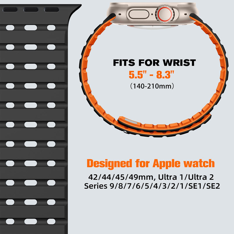 Bandletic Magnetic Band and FKM Rugged Strap Compatible with Apple Watch