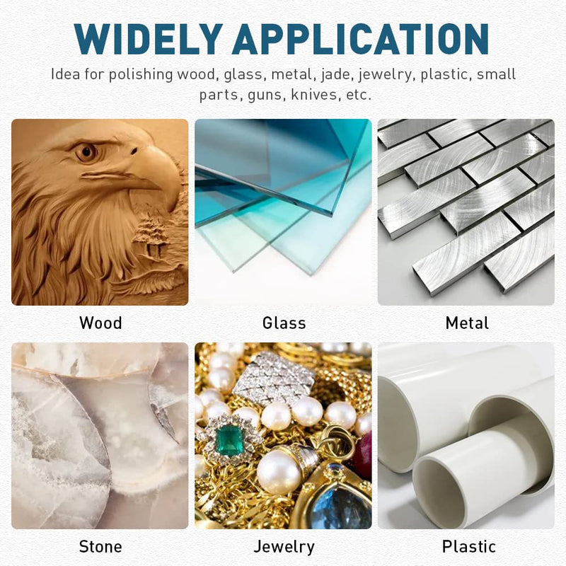 Wool Felt Polishing Buffing Wheel for Dremel Rotary Tool, 80Pcs Wool Polishing Pad Wheel Set for Rotary Tool Accessories with 1/8" Shank for Metal Glass Polishing Kit