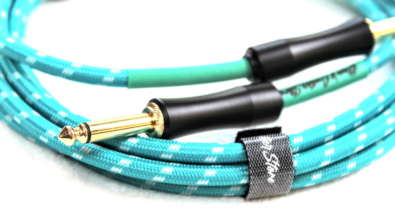 [AUSTRALIA] - Dan's Guitar Store Instrument Cable (3m / 10ft Inline/Inline) 1/4 Jack 21AWG OFC 18k gold-plated self-silencing connector Precision Instrument Cable 3 Metre / 10 ft Inline / Inline 