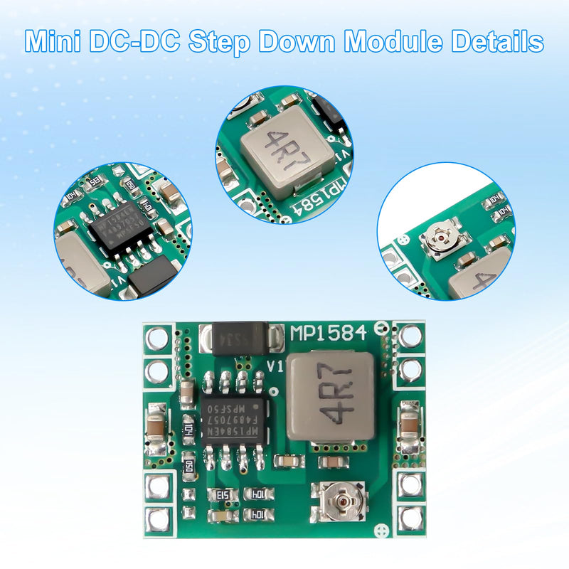 AYWHP MP1584EN Buck Converter DC-DC 3A Power Step Down Module Buck Converter 24V to 12V 9V 5V 3V for Arduino Pack of 10