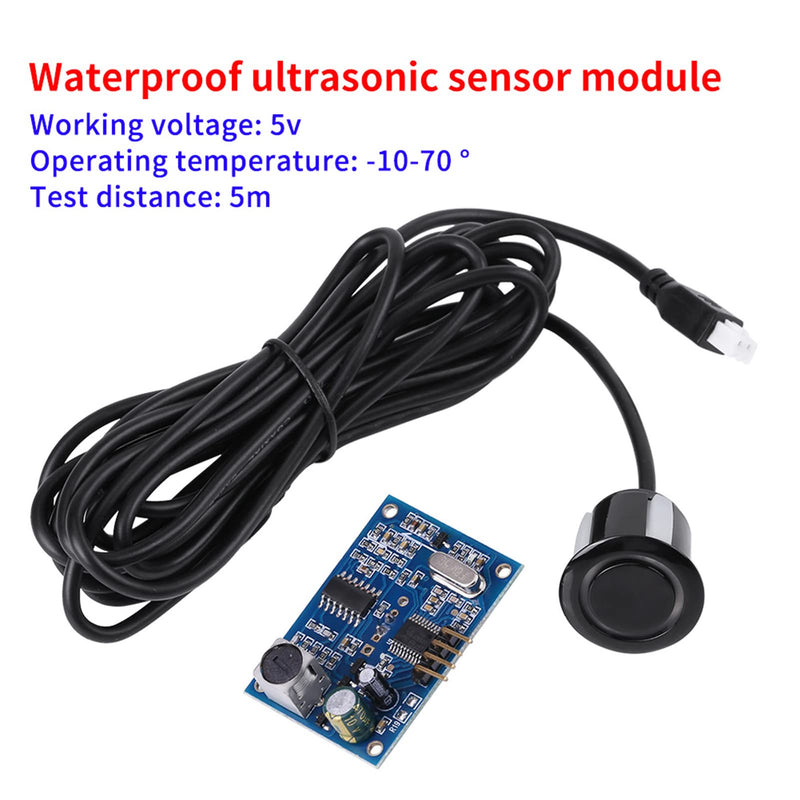 5 V Ultrasonic Wave Distance Measuring Board Distance Module with Waterproof Sensor for Horizontal Distance Measurement