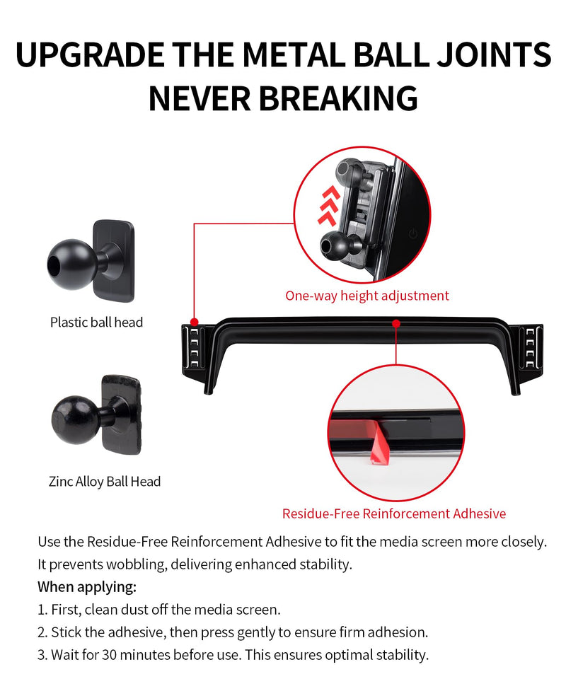 Car Phone Holder for Kia Telluride 2019-2022 10.25" Screen Magsafe Mount | Magnetic Accessories Cell Phone Mount Clip Compatible with iPhone, 3D fit Stable Dashboard Navigation Bracket Cradle Stand