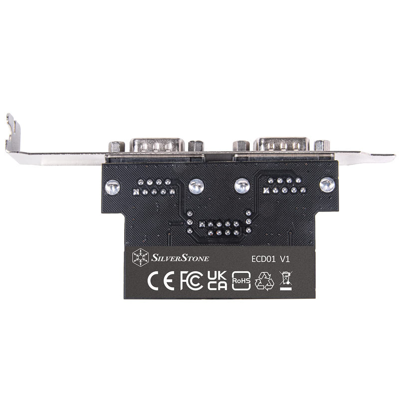 SilverStone Technology ECD01 Internal USB 2.0 to Dual RS232 Serial Port Adapter, SST-ECD01