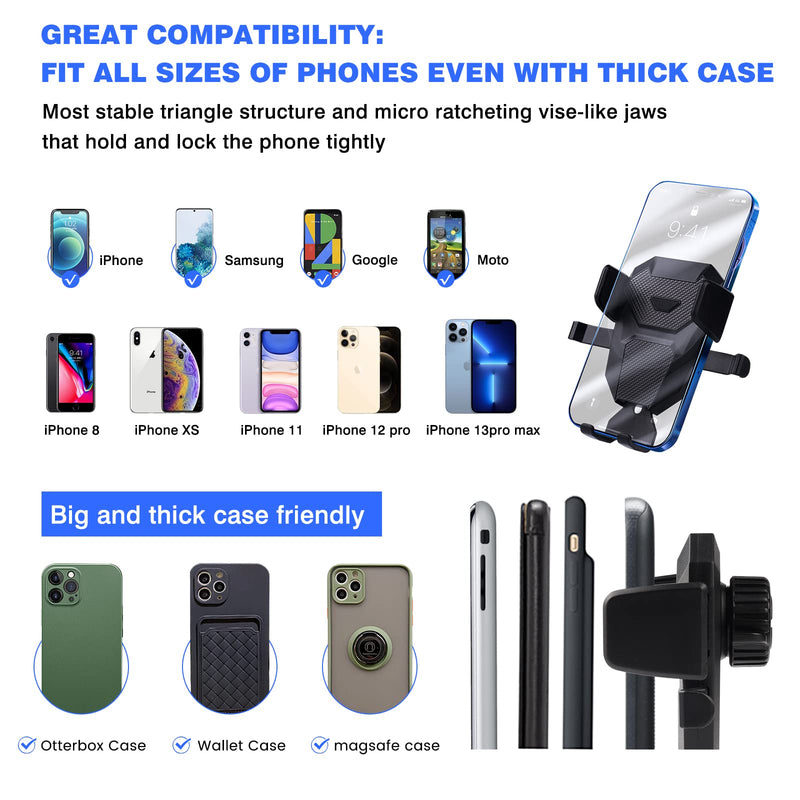 Karltys Cell Phone Holder for Toyota RAV4 2013-2018 Accessories Car Mobile Phone Holder Air Vent Mount for 4-7 Inch Phones Thick Case Friendly Fully Adjustable Stand 13-18 RAV4