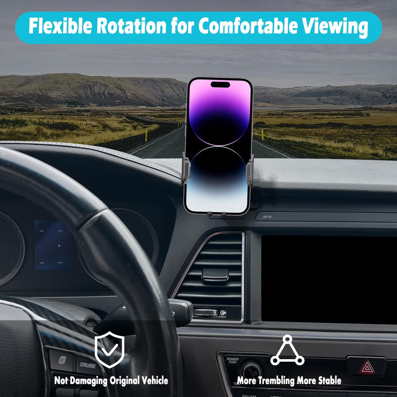 Car Phone Holder Fits for Hyundai Sonata 2015-2017 Accessories,Thick Cases Friendly,Cell Phone Mount for 4.7-7 in Phones,360 Degree Rotation,Easy to Install