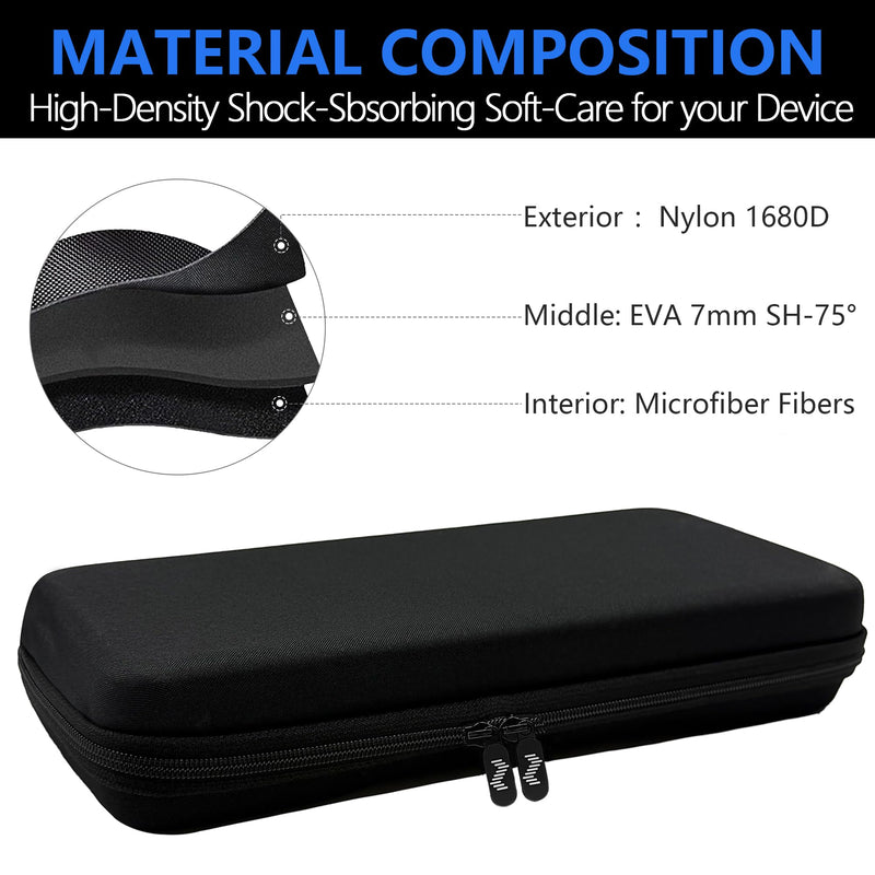Audio Sampler Synthesizer Case Compatible with Teenage Engineering OP-1 Field/OP-XY, Portable Music Gear Storage Bag with Top Mesh Pocket and Groove Structure for Easy Access