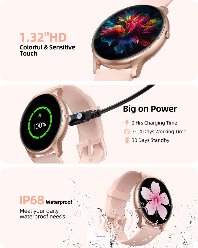 Parsonver Round Smart Watch PS01B Bundle with PS01G