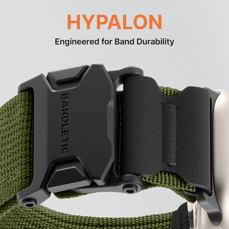 Bandletic Paracord Band and Nylon Mag Strap Compatible with Apple Watch