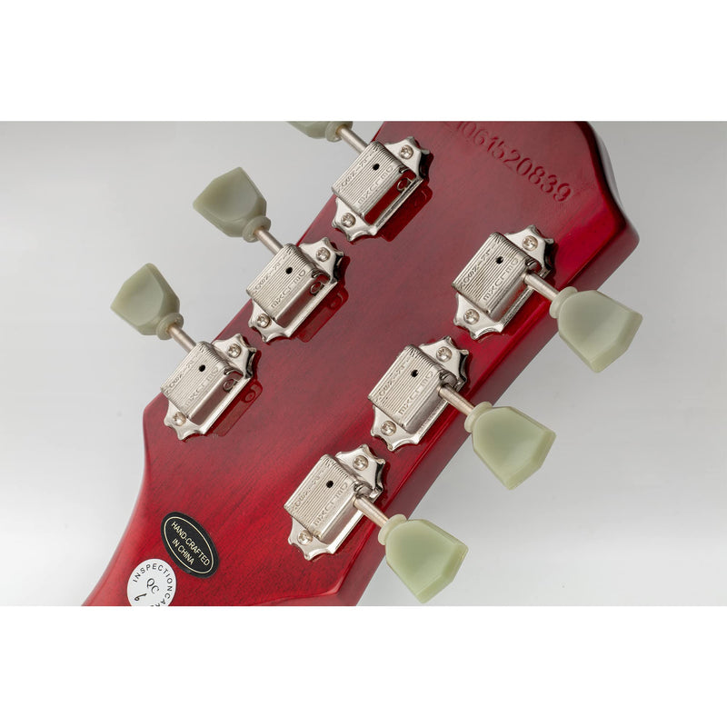 Wilkinson WJ44 3L3R Deluxe Vintage Guitar Tuners Machine Heads Tuning Pegs Keys for USA Epiphone Les Paul LP SG Electric or Acoustic Guitar, Nickel with Keystone Button