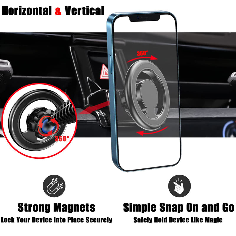 Car Phone Holder, Vent Magsafe Mount for Toyota Corolla 2020-2024 | Adjustable Stand, Magnetic Navigation Bracket for iPhone 17 16 15 14 13 Pro Max Air Plus Mini, All Phones (Not Fit 2019-2012)