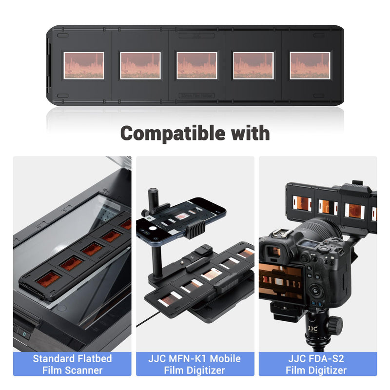 [AUSTRALIA] - JJC 35mm Photo Slide Mount Holder, Compatible with Film Scanners, Mobile Film Scanner Convert & Negative Film Digitizer, Keeps Film Flatness and Stability for Easy Copying Scanning 35mm Slide Mount Holder 