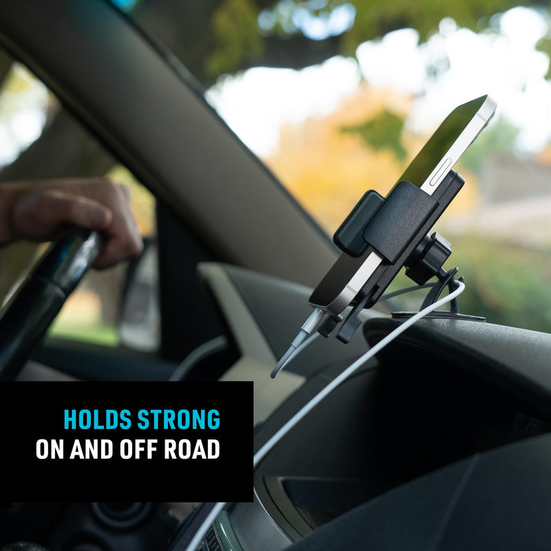 Nite IZE Squeeze Universal Dash Mount - Phone Holder & Mount for Car Dashboard - Cell Phone Accessories with Universal Design - Black One Size