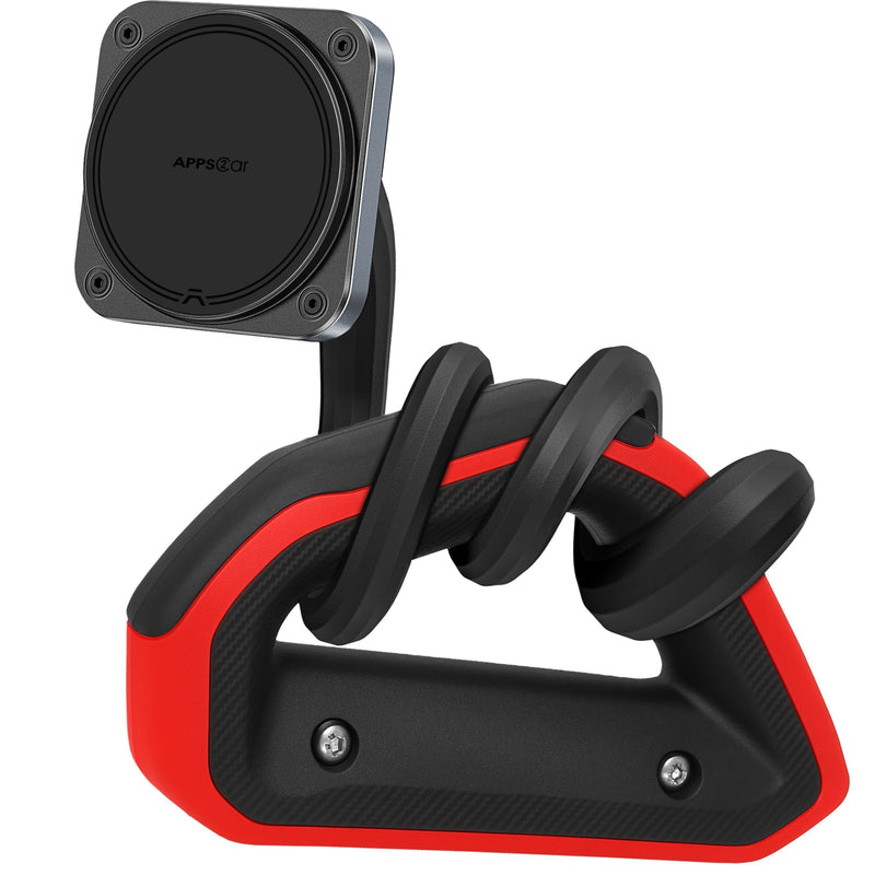 APPS2Car Magnetic Car Truck Pickup Grab Handle Phone Mount for MagSafe | Compatible with iPhone 12-17 Fits A Pillar/Center Console Handle Bars for F150 Expedition Ram 1500 Jeep Wrangler JL Silverado