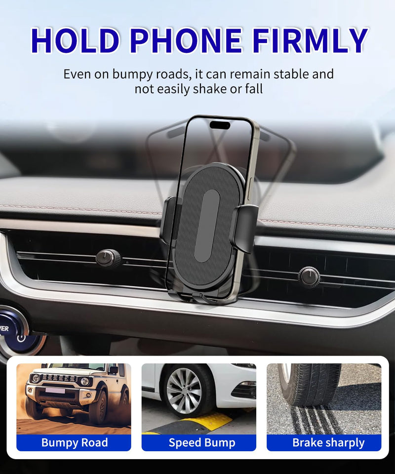 Car Phone Holder for Lexus UX 2019 2020 2021 2022 Auto Accessories，One Hand Place & Pick，360° Rotation，Hands Free，for 4.7-7 inch Phones