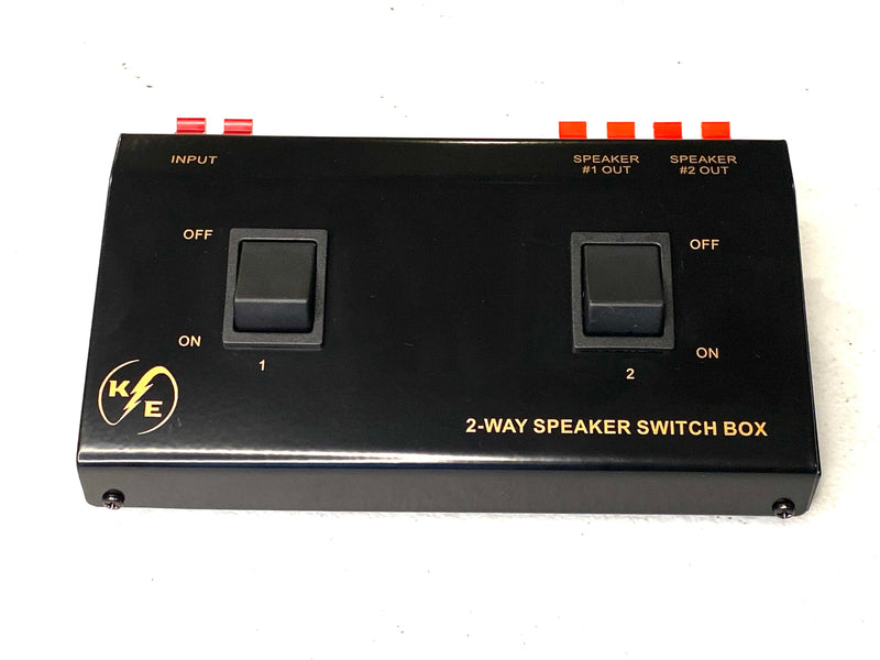 A/B A+B Switch 1 in - 2 Out 2 Way Stereo Receiver Speaker Set Selector