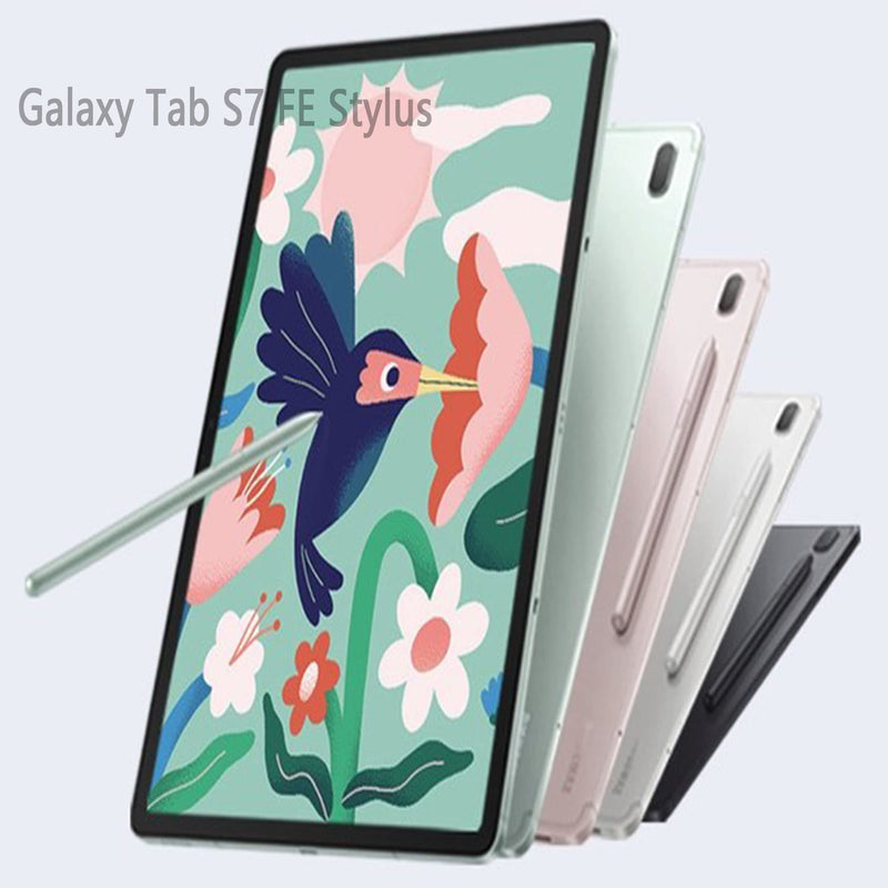 Green Galaxy Tab S7 / S7 FE Pen Replacement Pointer Stylus Pen for Samsung Galaxy Tab S7, Tab S7 FE S Pen Stylus (Without Bluetooth) + Tips/Nibs