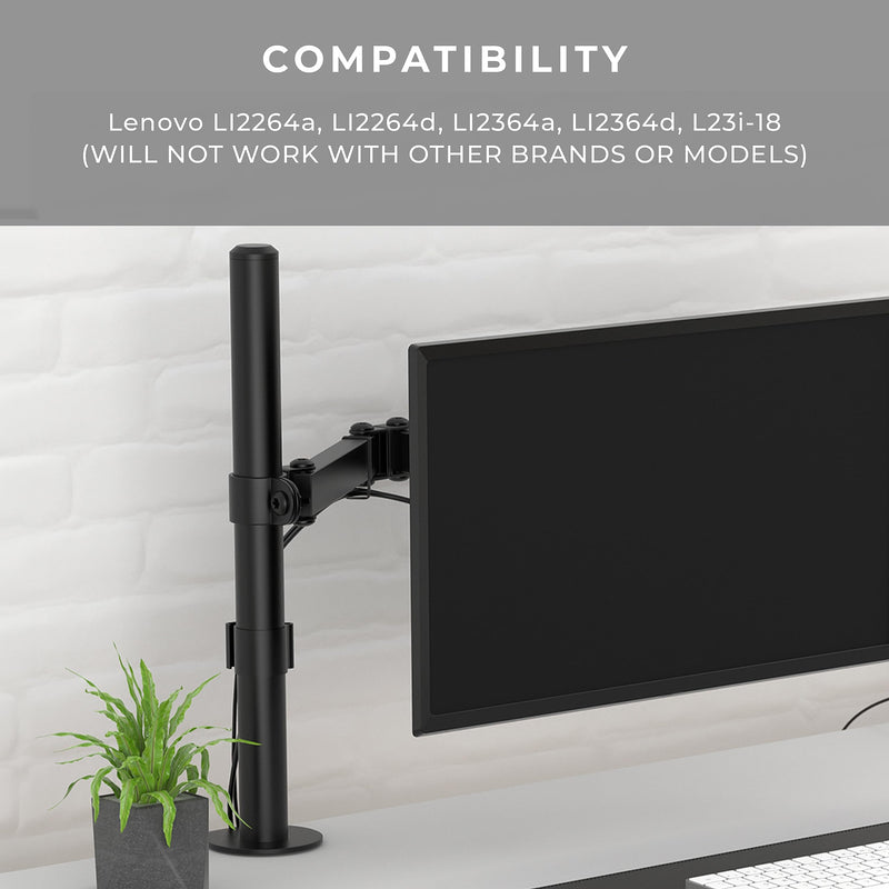 HumanCentric VESA Mount Adapter for Lenovo Monitors | Compatible with Lenovo L2264a, LI2264d, LI2364a, LI2364d, L23i-18 Monitor, VESA Mount Adapter Bracket