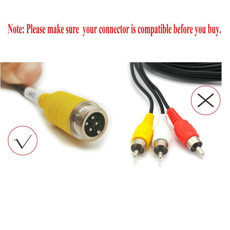 Bus Truck Vehicle Backup Cameras Wide View Angle cab cam Rearview Reverse Waterproof Night Vision 4 PIN Cam for Travel Trailer/Pickup/Van/RV Camper/Motor Home (12V,package not include extension cable) DL003