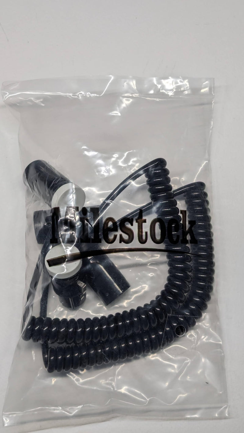 [AUSTRALIA] - 2-Pcs Coiled Low-Profile 3-Pin XLR Female to XLR Male Adjustable-Angle Cable for Sound Devices 302, 552, 633, 688, 788T Mixer, Zaxcom, Zoom F8, 20-Inches, Black and White 2-Pcs, Black + White 