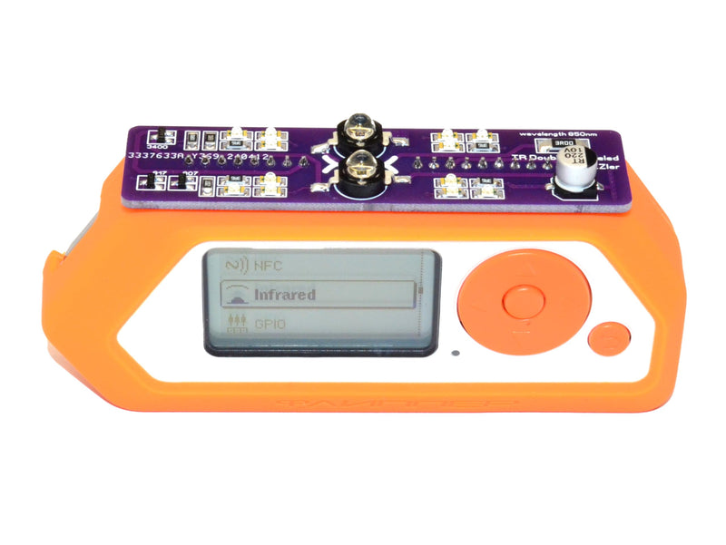 Double Barreled IR LED Blaster Dazzler 850nm Competible with Flipper Zero, Purple