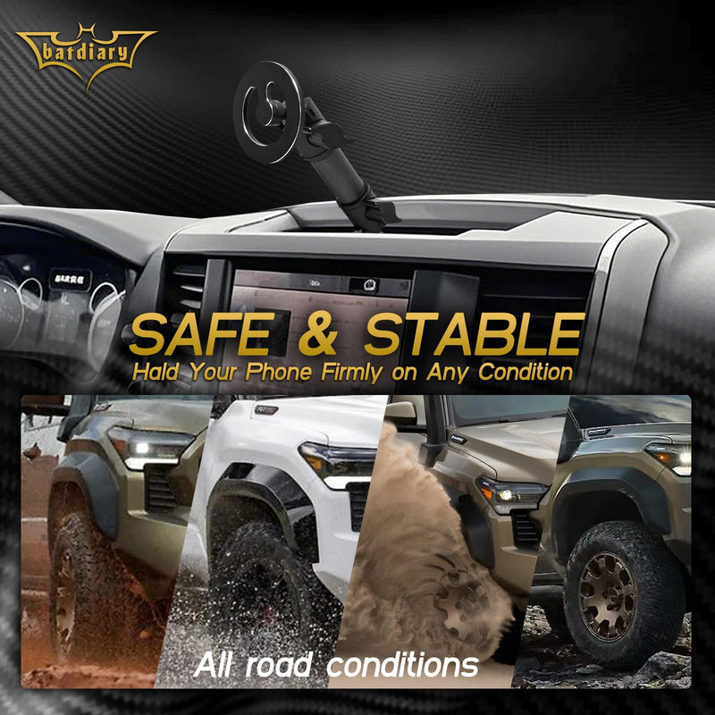 Ram 1500 Magnetic Phone Mount Compatible with 2013-2018 Dodge Ram 1500 2500 & 2019+ Ra m 1500 Classic Accessories Metal Cell Phone Holder Dash Platform Mount(No-Drill Installation) 8.4 Inch Screen