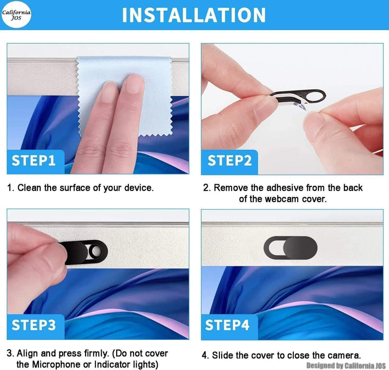 (California Webcam Cover Slide for Tesla Model 3 Y X S Interior Cabin Camera; Ultra-Thin Camera Blocker Protector to Protect Privacy Large Black Oval