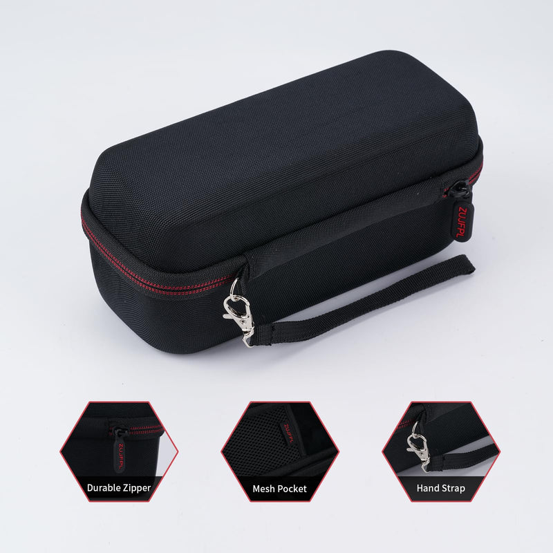 EVA Hard Case for JBL Flip 6 Flip 5 Waterproof Portable Bluetooth Speaker, Fit for JBL Flip 4 Premium Travel Protecrive Carrying Storage Bag(Black) Black