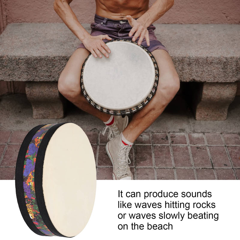 Hand Drum, Good Structure Exquisite Beautiful Ocean Drum Long Service Life Number Patterns Unique Design for Ornaments for Toy
