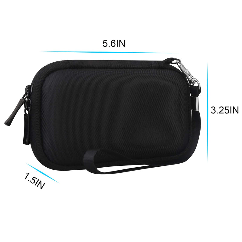 Lacdo Hard Carrying Case for WD My Passport SSD External Portable Drive 500GB 1TB 2TB 4TB External Solid State Drive EVA Shockproof Water Repellent Protective Storage Travel Bag, Black